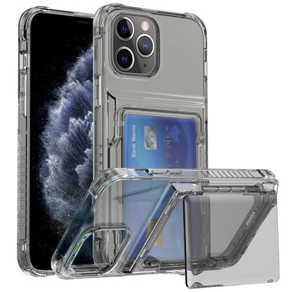 Crystal Clear Flip Card Slot Phone Case