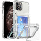 Crystal Clear Flip Card Slot Phone Case