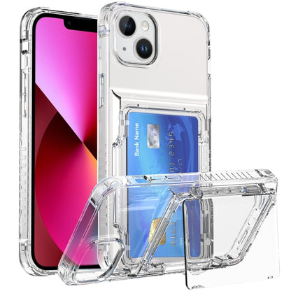 Crystal Clear Flip Card Slot Phone Case, For iPhone 13 Pro Max, For iPhone 13 Pro, For iPhone 13, For iPhone 12 / 12 Pro, For iPhone 12 Pro Max, For iPhone 11 Pro Max, For iPhone 11, For iPhone 11 Pro