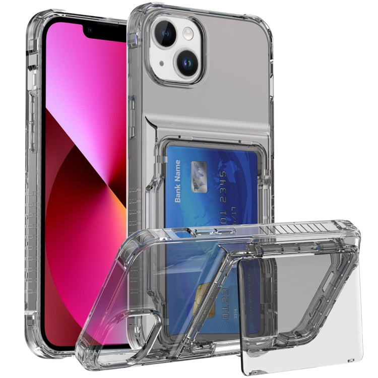 Crystal Clear Flip Card Slot Phone Case, For iPhone 13 Pro Max, For iPhone 13 Pro, For iPhone 13, For iPhone 12 / 12 Pro, For iPhone 12 Pro Max, For iPhone 11 Pro Max, For iPhone 11, For iPhone 11 Pro