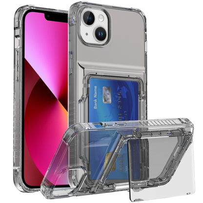 Crystal Clear Flip Card Slot Phone Case, For iPhone 13 Pro Max, For iPhone 13 Pro, For iPhone 13, For iPhone 12 / 12 Pro, For iPhone 12 Pro Max, For iPhone 11 Pro Max, For iPhone 11, For iPhone 11 Pro