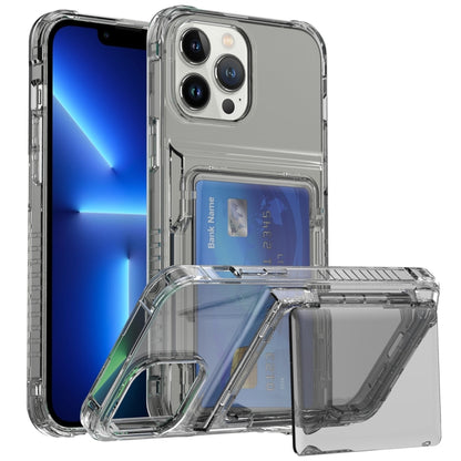 Crystal Clear Flip Card Slot Phone Case