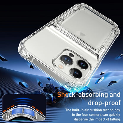 Crystal Clear Flip Card Slot Phone Case, For iPhone 13 Pro Max, For iPhone 13 Pro, For iPhone 13, For iPhone 12 / 12 Pro, For iPhone 12 Pro Max, For iPhone 11 Pro Max, For iPhone 11, For iPhone 11 Pro