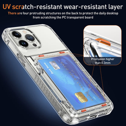 Crystal Clear Flip Card Slot Phone Case, For iPhone 13 Pro Max, For iPhone 13 Pro, For iPhone 13, For iPhone 12 / 12 Pro, For iPhone 12 Pro Max, For iPhone 11 Pro Max, For iPhone 11, For iPhone 11 Pro