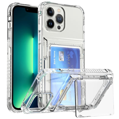 Crystal Clear Flip Card Slot Phone Case