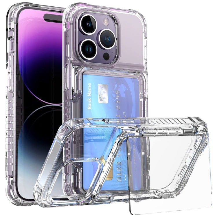 Crystal Clear Flip Card Slot Phone Case, For iPhone 16 Pro Max, For iPhone 16 Pro, For iPhone 16 Plus, For iPhone 16, For iPhone 15 Pro Max, For iPhone 15 Pro, For iPhone 15 Plus, For iPhone 15, For iPhone 14 Plus, For iPhone 14, For iPhone 14 Pro�����...