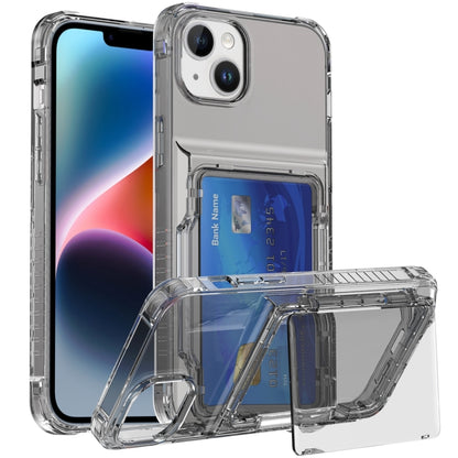 Crystal Clear Flip Card Slot Phone Case