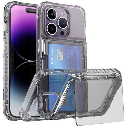 Crystal Clear Flip Card Slot Phone Case