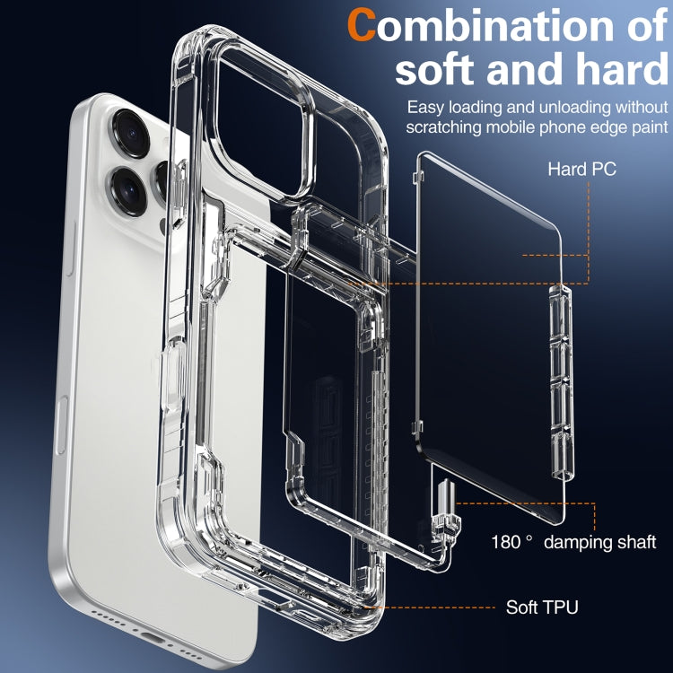Crystal Clear Flip Card Slot Phone Case, For iPhone 16 Pro Max, For iPhone 16 Pro, For iPhone 16 Plus, For iPhone 16, For iPhone 15 Pro Max, For iPhone 15 Pro, For iPhone 15 Plus, For iPhone 15, For iPhone 14 Plus, For iPhone 14, For iPhone 14 Pro�����...