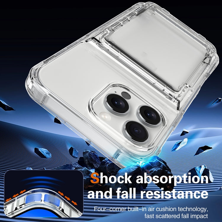 Crystal Clear Flip Card Slot Phone Case, For iPhone 16 Pro Max, For iPhone 16 Pro, For iPhone 16 Plus, For iPhone 16, For iPhone 15 Pro Max, For iPhone 15 Pro, For iPhone 15 Plus, For iPhone 15, For iPhone 14 Plus, For iPhone 14, For iPhone 14 Pro�����...