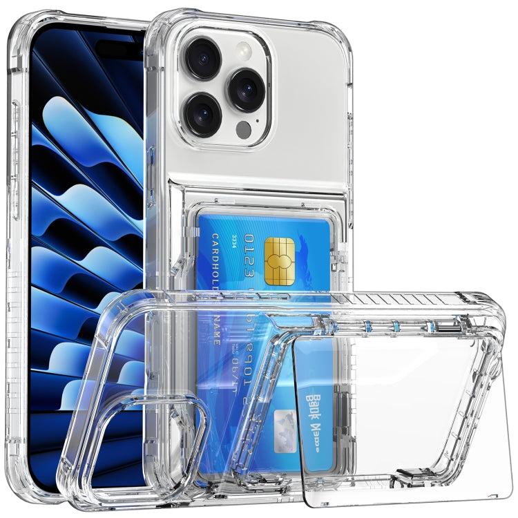 Crystal Clear Flip Card Slot Phone Case