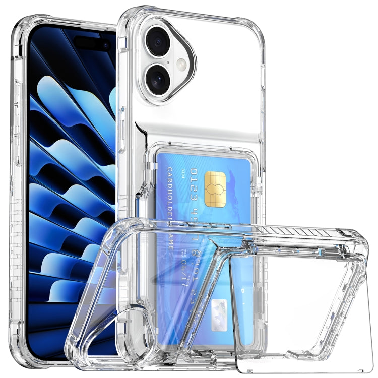 Crystal Clear Flip Card Slot Phone Case, For iPhone 16 Pro Max, For iPhone 16 Pro, For iPhone 16 Plus, For iPhone 16, For iPhone 15 Pro Max, For iPhone 15 Pro, For iPhone 15 Plus, For iPhone 15, For iPhone 14 Plus, For iPhone 14, For iPhone 14 Pro�����...