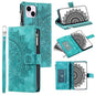 Multi-Card Totem Zipper Leather Phone Case