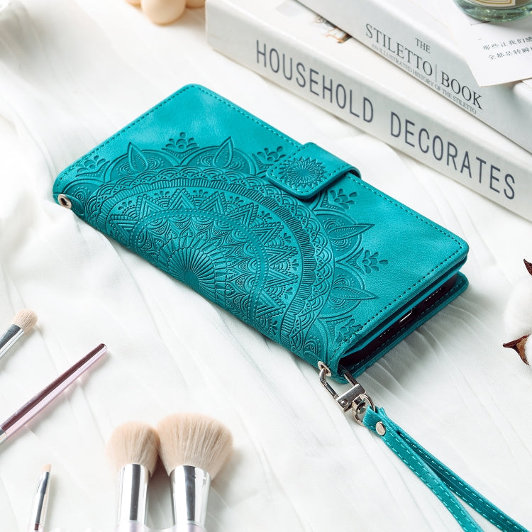 Multi-Card Totem Zipper Leather Phone Case