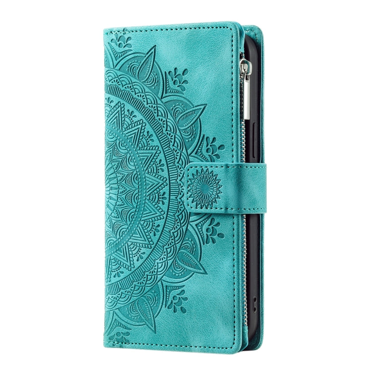 Multi-Card Totem Zipper Leather Phone Case