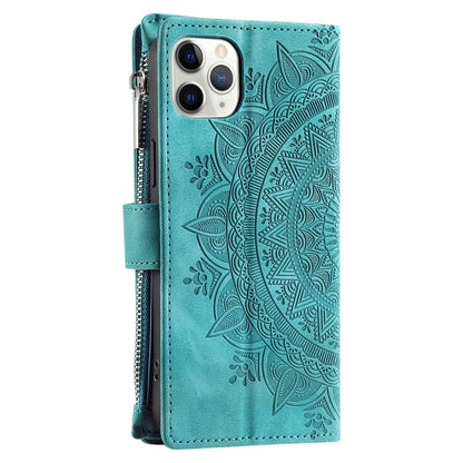 Multi-Card Totem Zipper Leather Phone Case