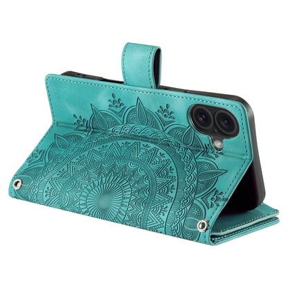 Multi-Card Totem Zipper Leather Phone Case