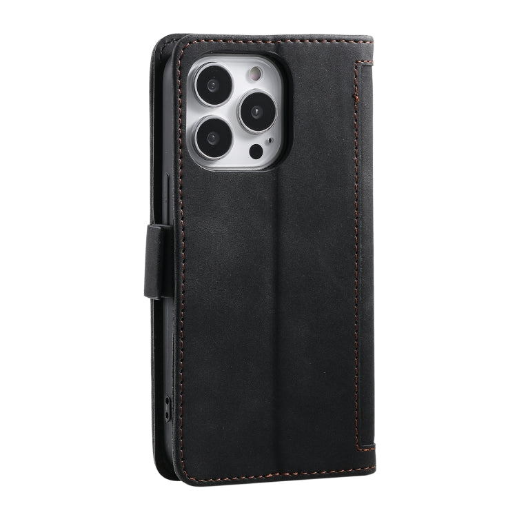 Retro Splicing Horizontal Flip Leather Phone Case