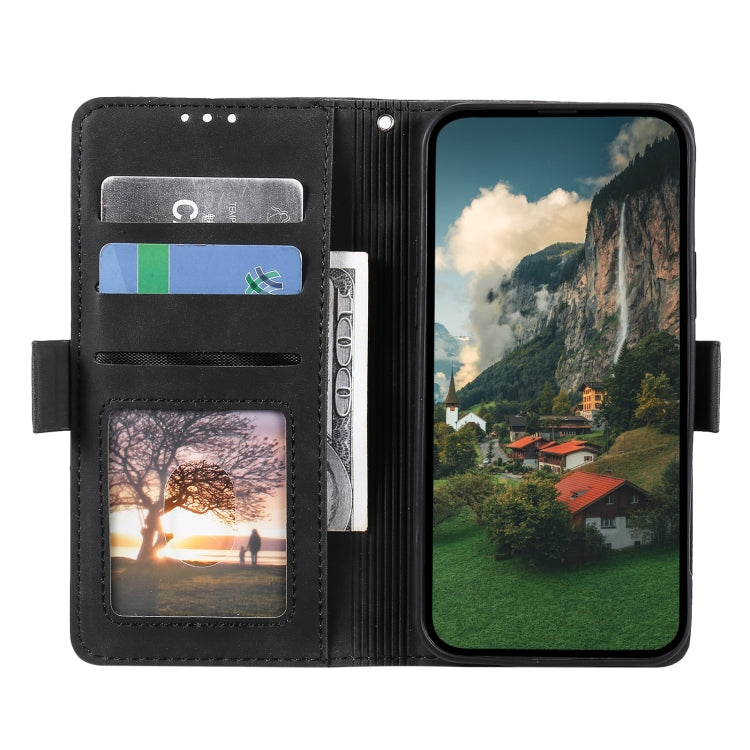 Retro Splicing Horizontal Flip Leather Phone Case