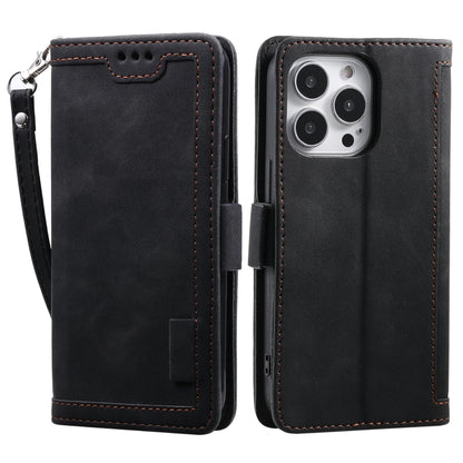 Retro Splicing Horizontal Flip Leather Phone Case