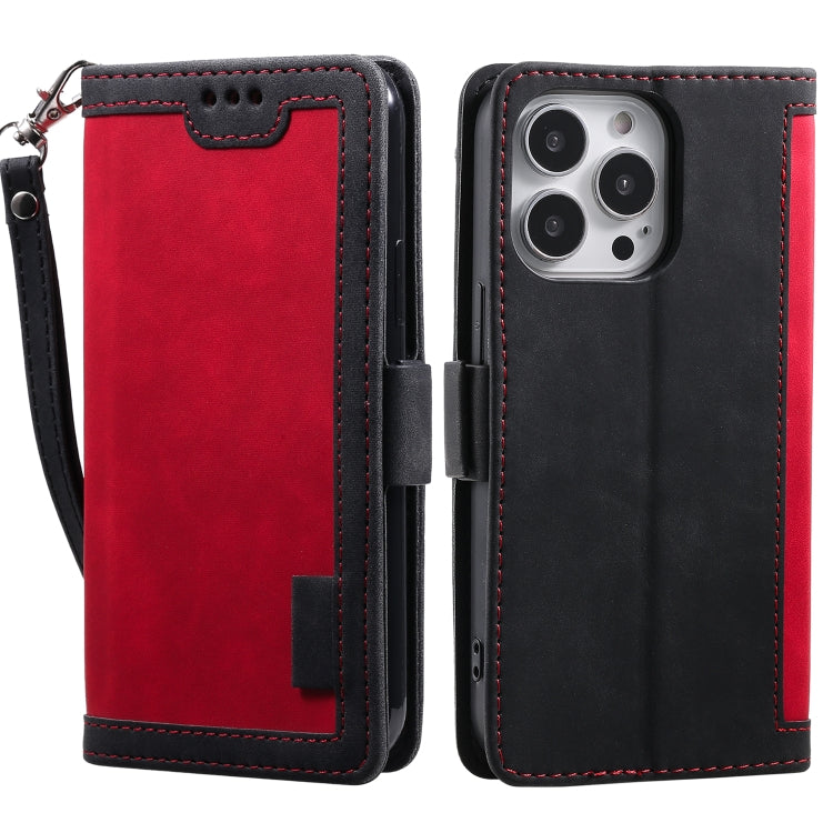 Retro Splicing Horizontal Flip Leather Phone Case