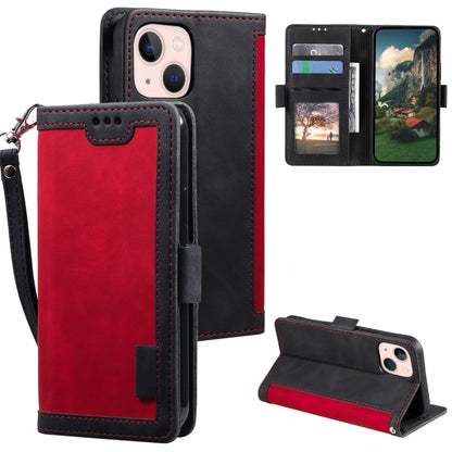 Retro Splicing Horizontal Flip Leather Phone Case