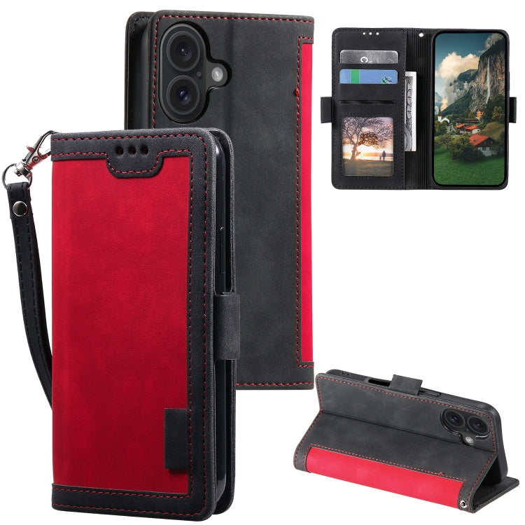 Retro Splicing Horizontal Flip Leather Phone Case