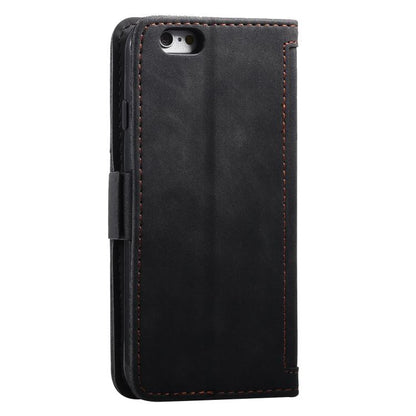 Retro Splicing Horizontal Flip Leather Phone Case