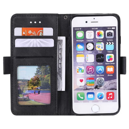 Retro Splicing Horizontal Flip Leather Phone Case