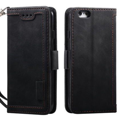 Retro Splicing Horizontal Flip Leather Phone Case