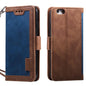 Retro Splicing Horizontal Flip Leather Phone Case