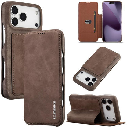 LC.IMEEKE Hon Ancient Series Flip Leather Phone Case, For iPhone 18 Pro / 17 Pro, For iPhone 18 Pro Max / 17 Pro Max, For iPhone 17, For iPhone 17 Air