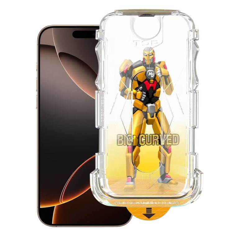 Easy Install Dust-proof Armor Tempered Glass Film, For iPhone 17e / 16e, For iPhone 17 Pro Max, For iPhone 17 Pro, For iPhone 17, For iPhone Air, For iPhone 16 Pro Max, For iPhone 16 Pro, For iPhone 16 Plus, For iPhone 16, For iPhone 15 Pro Max        ...