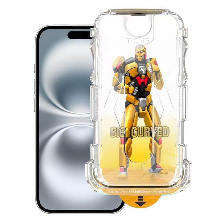 Easy Install Dust-proof Armor Tempered Glass Film, For iPhone 17e / 16e, For iPhone 17 Pro Max, For iPhone 17 Pro, For iPhone 17, For iPhone Air, For iPhone 16 Pro Max, For iPhone 16 Pro, For iPhone 16 Plus, For iPhone 16, For iPhone 15 Pro Max        ...