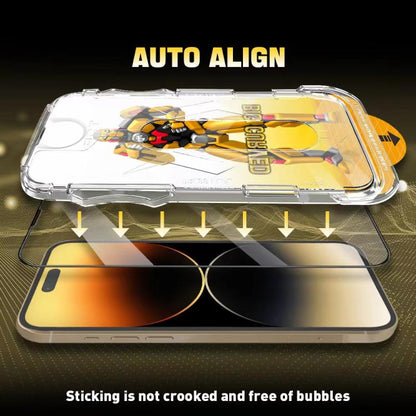 Easy Install Dust-proof Armor Tempered Glass Film, For iPhone 17e / 16e, For iPhone 17 Pro Max, For iPhone 17 Pro, For iPhone 17, For iPhone Air, For iPhone 16 Pro Max, For iPhone 16 Pro, For iPhone 16 Plus, For iPhone 16, For iPhone 15 Pro Max        ...