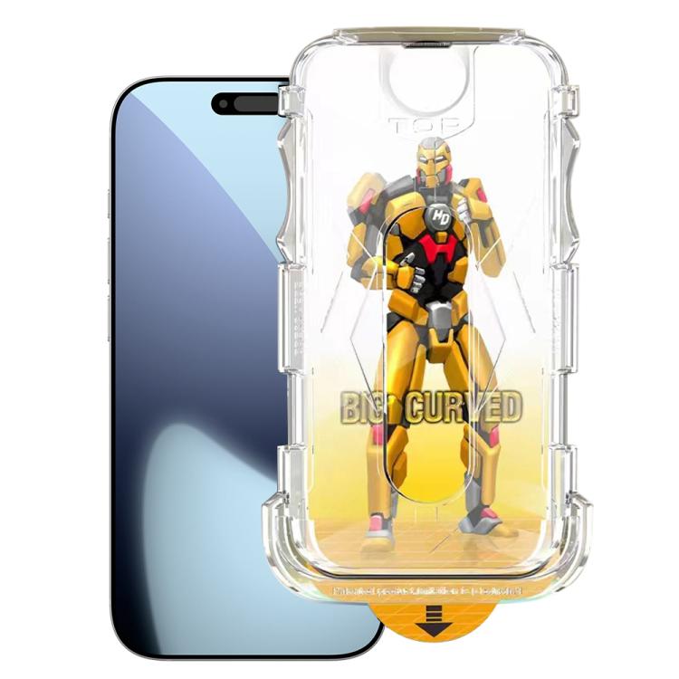 Easy Install Dust-proof Armor Tempered Glass Film, For iPhone 17e / 16e, For iPhone 17 Pro Max, For iPhone 17 Pro, For iPhone 17, For iPhone Air, For iPhone 16 Pro Max, For iPhone 16 Pro, For iPhone 16 Plus, For iPhone 16, For iPhone 15 Pro Max        ...