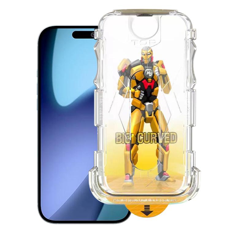 Easy Install Dust-proof Armor Tempered Glass Film, For iPhone 17e / 16e, For iPhone 17 Pro Max, For iPhone 17 Pro, For iPhone 17, For iPhone Air, For iPhone 16 Pro Max, For iPhone 16 Pro, For iPhone 16 Plus, For iPhone 16, For iPhone 15 Pro Max        ...