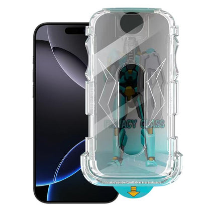 Easy Install 28 Degree Privacy Armor Tempered Glass Film, For iPhone 17 Pro Max, For iPhone 17 Pro, For iPhone 17, For iPhone Air, For iPhone 16e, For iPhone 16 Pro Max, For iPhone 16 Pro, For iPhone 16 Plus, For iPhone 16, For iPhone 15 Pro Max�������...