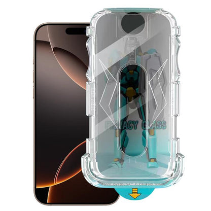 Easy Install 28 Degree Privacy Armor Tempered Glass Film, For iPhone 17 Pro Max, For iPhone 17 Pro, For iPhone 17, For iPhone Air, For iPhone 16e, For iPhone 16 Pro Max, For iPhone 16 Pro, For iPhone 16 Plus, For iPhone 16, For iPhone 15 Pro Max�������...