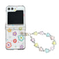 Transparent PC All Inclusive Hinge Folding Phone Case with Bracelet