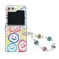 Transparent PC All Inclusive Hinge Folding Phone Case with Bracelet