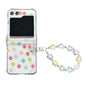 Transparent PC All Inclusive Hinge Folding Phone Case with Bracelet