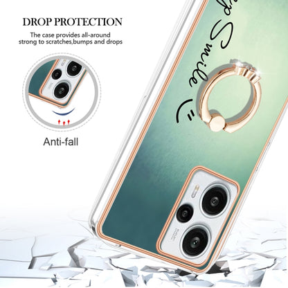 Electroplating Dual-side IMD Phone Case with Ring Holder, For Xiaomi Poco F5 / Redmi Note 12 Turbo, For Xiaomi Poco F5 Pro 5G / Redmi K60, For Xiaomi Redmi Note 12S 4G
