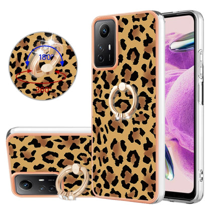 Electroplating Dual-side IMD Phone Case with Ring Holder, For Xiaomi Poco F5 / Redmi Note 12 Turbo, For Xiaomi Poco F5 Pro 5G / Redmi K60, For Xiaomi Redmi Note 12S 4G