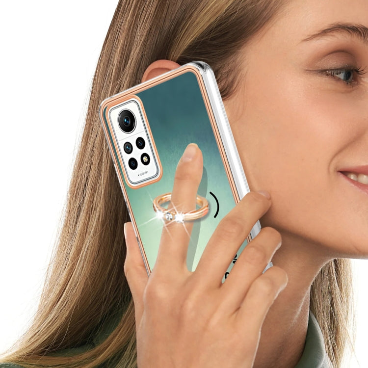Electroplating Dual-side IMD Phone Case with Ring Holder, For Xiaomi Redmi Note 12 Pro 4G Global, For Xiaomi Redmi Note 12 4G, For Xiaomi Redmi Note 12 Pro+ Global