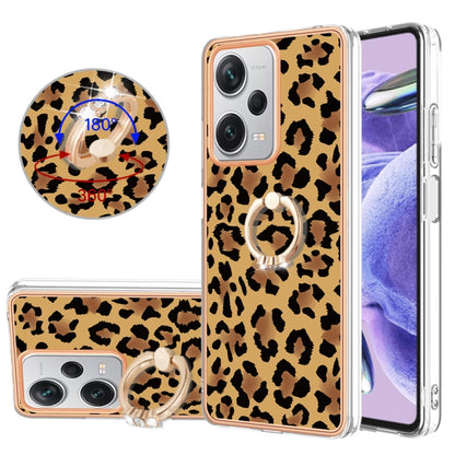 Electroplating Dual-side IMD Phone Case with Ring Holder, For Xiaomi Redmi Note 12 Pro 4G Global, For Xiaomi Redmi Note 12 4G, For Xiaomi Redmi Note 12 Pro+ Global