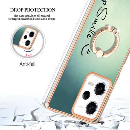 Electroplating Dual-side IMD Phone Case with Ring Holder, For Xiaomi Redmi Note 12 Pro 5G Global, For Xiaomi Redmi Note 12 5G Global, For Xiaomi Redmi 12C / 11A 4G