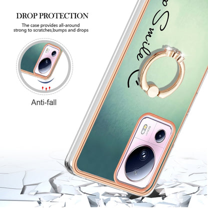 Electroplating Dual-side IMD Phone Case with Ring Holder, For Xiaomi 13 Lite 5G, For Xiaomi Redmi A1, For Xiaomi Redmi 10C