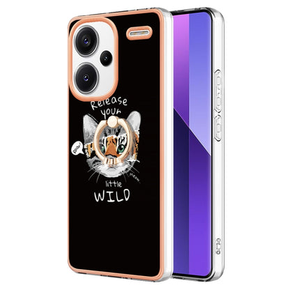 Electroplating Dual-side IMD Phone Case with Ring Holder, For Xiaomi Redmi Note 13 Pro+ 5G, For Xiaomi Redmi Note 13 Pro 5G Global, For Xiaomi 13T / 13T Pro