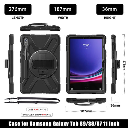 Rotary Handle Grab TPU + PC Tablet Case